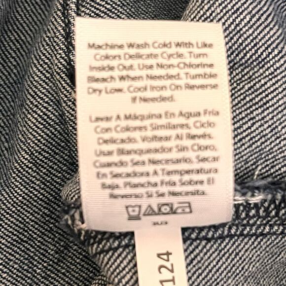 Free Assembly Womens‎ Size 16 Blue Denim High Rise Wide Leg Sailor Boho Jeans - Picture 6 of 6